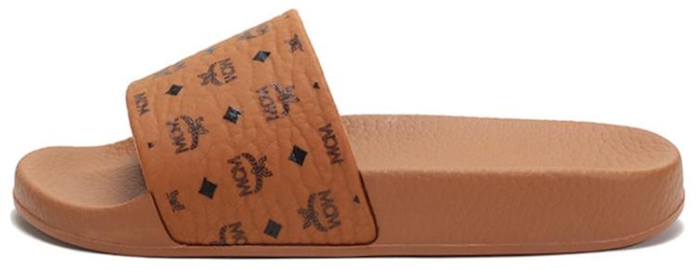 (W) MCM Slide 'Cognac' Sandal Kulit Asli MES8AMM60CO Buy (W) MCM Slide 'Cognac' Sandal Kulit Asli MES8AMM60CO