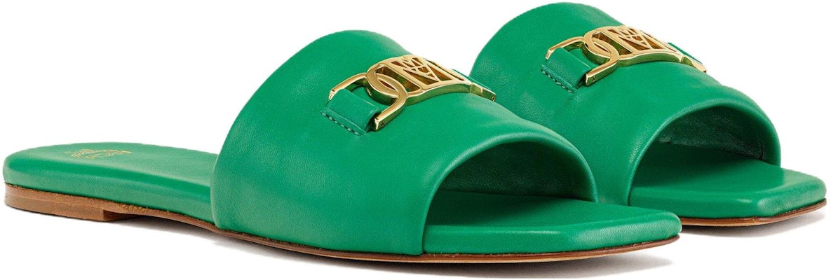 (Women) MCM Slide 'Green Sheepskin Elegant Comfort' MESDALD05J8036 Order (Women) MCM Slide 'Green Sheepskin Elegant Comfort' MESDALD05J8036