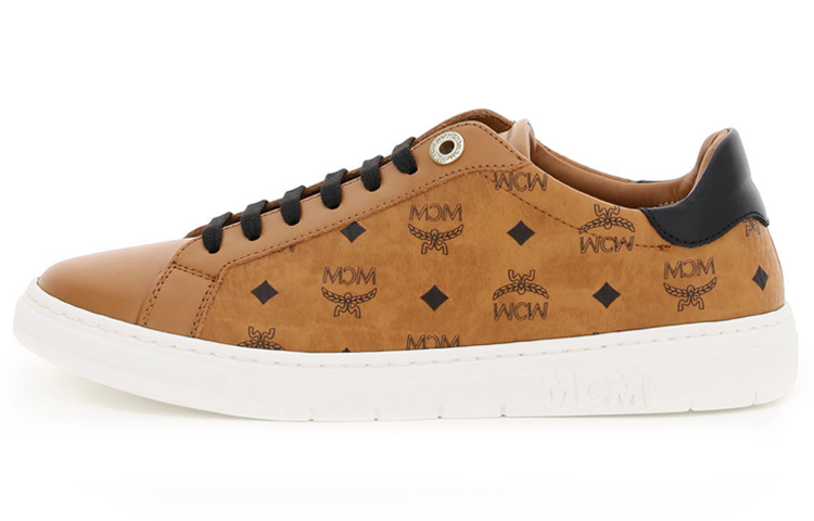 (Women) MCM Terrain Derby 'Brown Calfskin Low-Top Fashion Sneaker' MESBAMM05CO001