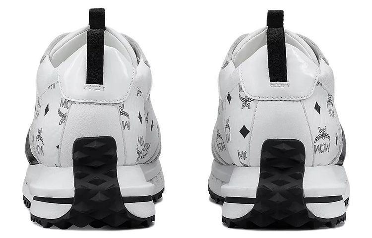 Purchase (W) MCM Visetos 76 Nero e Bianco ''Mach Runner'' Sneakers MESASMM43WT