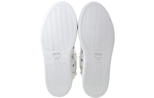 Purchase (W) MCM ヴィセトス ハイカットスニーカー (ホワイトレザー) MES-7AMM01-WT0
