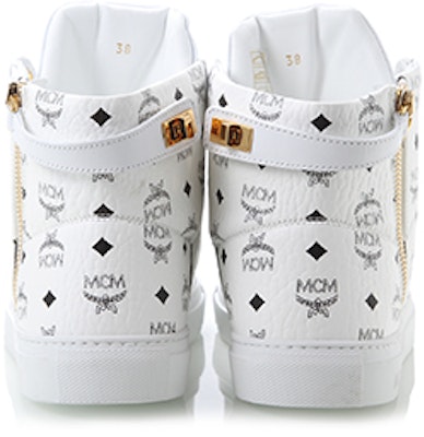 (W) Sepatu Tinggi MCM Visetos 'Kulit Putih' MES-7AMM01-WT0 Shop (W) Sepatu Tinggi MCM Visetos 'Kulit Putih' MES-7AMM01-WT0