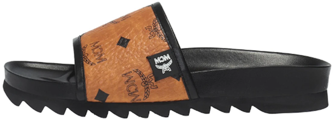 MCM Visetos 厚底時尚涼拖 女款 棕黃色 Buy MCM Visetos 厚底時尚涼拖 女款 棕黃色