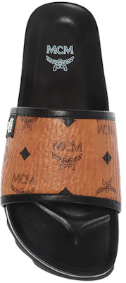 MCM Visetos 厚底時尚涼拖 女款 棕黃色 Order MCM Visetos 厚底時尚涼拖 女款 棕黃色