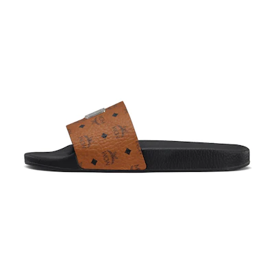 (W) MCM Visetos Rubber Slide 'Black Brown'
