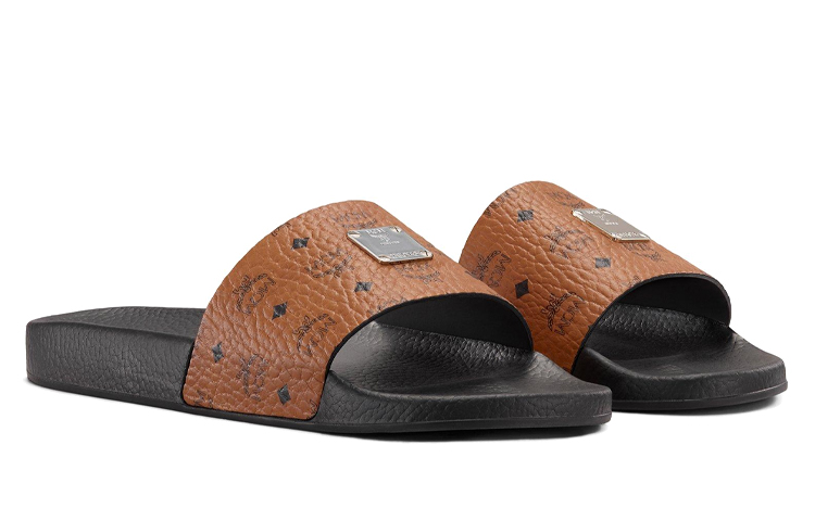 Lookbook (Women) MCM Visetos Rubber Slide 'Black Brown' MESCSMM25CO
