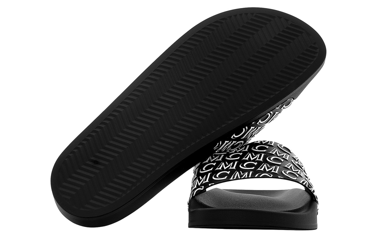 Purchase (Women) MCM Visetos Rubber Slides 'Black Logo' MESAAMM16BK037