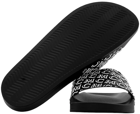 (Women) MCM Visetos Rubber Slides 'Black Logo' MESAAMM16BK037 Purchase (Women) MCM Visetos Rubber Slides 'Black Logo' MESAAMM16BK037