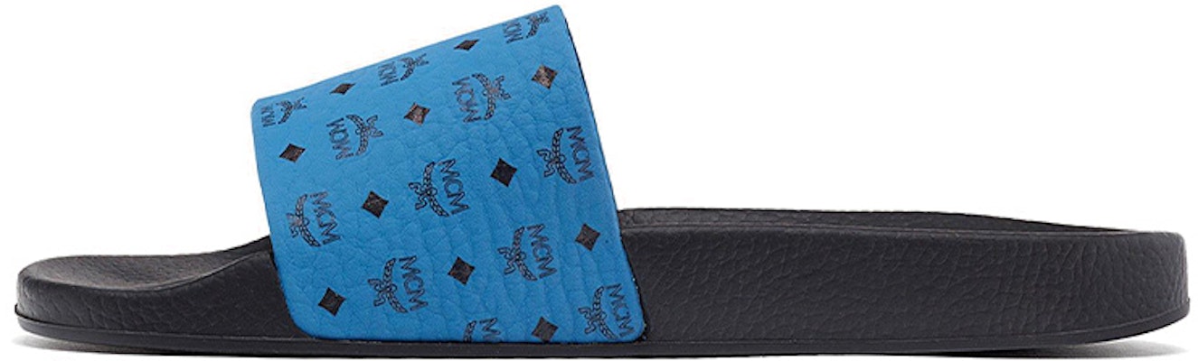 (Women) MCM Visetos Slide 'Blue' MES8AMM60H9036 Buy (Women) MCM Visetos Slide 'Blue' MES8AMM60H9036
