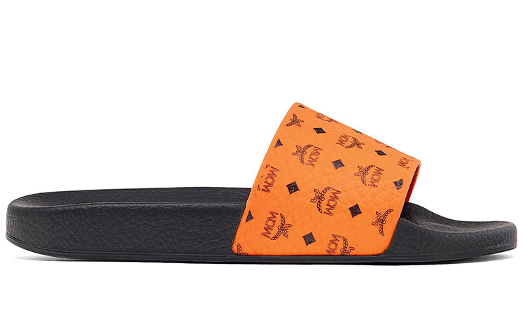 Order MCM Visetos 橡膠拖鞋 女款 橘色