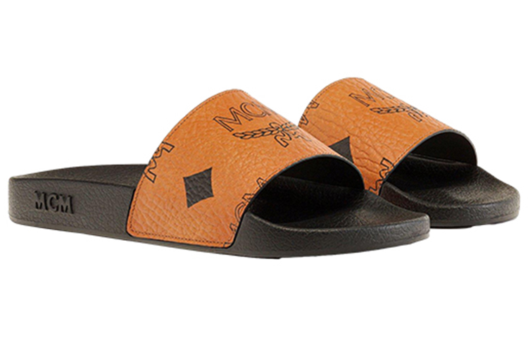 Order (W) Sandalia tipo chancla MCM Visetos 'Marrón' MESDAMM01CO039