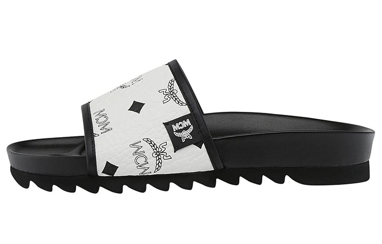 (Women) MCM Visetos Slip-On 'White' MES9S2K05WT