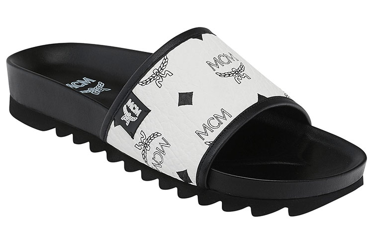 Order (W) MCM Visetos 白色一脚蹬便鞋 MES9S2K05WT