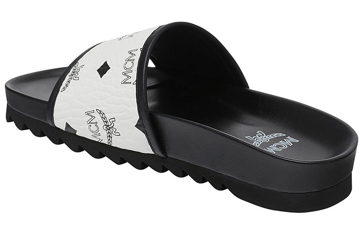 Lookbook (W) MCM Visetos 白色一脚蹬便鞋 MES9S2K05WT