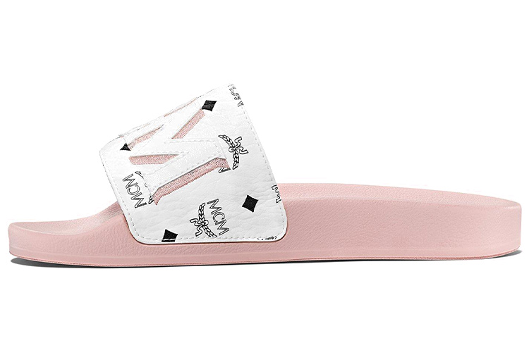 (Women) MCM Visetos Slipper 'Pink' MESAAMM11WT037