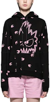 (Women) McQ Alexander McQueen Black Hoodie with All-Over Animal Print Design 500066-RMJ83-1072 (Women) McQ Alexander McQueen Black Hoodie with All-Over Animal Print Design 500066-RMJ83-1072