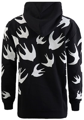(W) McQ Alexander McQueen Hoodie Hitam Grafik Swallow 527546-RLT72-1000 Lookbook (W) McQ Alexander McQueen Hoodie Hitam Grafik Swallow 527546-RLT72-1000