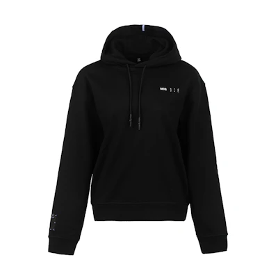 (Women) McQ Alexander McQueen FW22 Black Logo Print Hoodie for Women 624673-RSJ76-1000