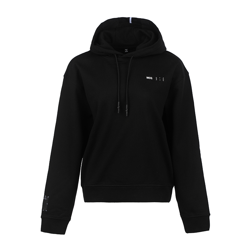 Order (W) McQ Alexander McQueen 黑色印花連帽衫 女款 FW22 624673-RSJ76-1000