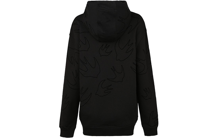 Lookbook (W) McQ Alexander McQueen 純黑色連帽休閒衛衣 481637RNT41-1000