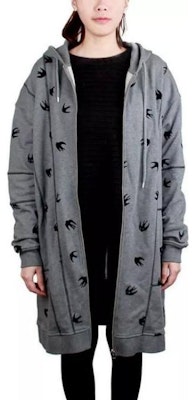 (W) McQ Alexander McQueen SS23 Hoodie Dress Kelabu Bercorak Bunga Lengan Panjang. 530938-RLH48-1244 Lookbook (W) McQ Alexander McQueen SS23 Hoodie Dress Kelabu Bercorak Bunga Lengan Panjang. 530938-RLH48-1244