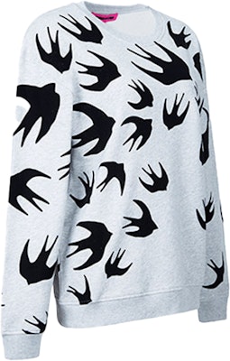 (Women) McQ Alexander McQueen Swallow Print Crewneck Sweater Light Grey 337341-RGH82-1225 Shop (Women) McQ Alexander McQueen Swallow Print Crewneck Sweater Light Grey 337341-RGH82-1225