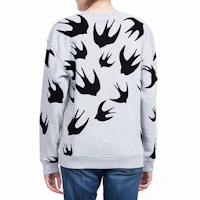 Details for (W) McQ Alexander McQueen 燕子印花圓領毛衣 淺灰色 337341-RGH82-1225