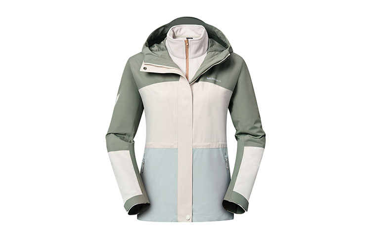 (Women) MERRELL 3-in-1 Outdoor Jacket with Removable Inner Liner - Army Green MC1249020-GE121