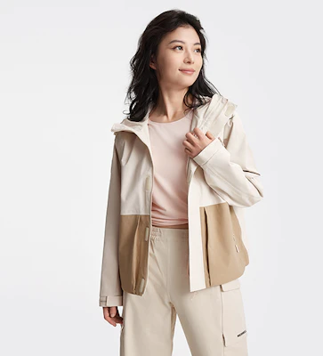 (Women) Merrell Windproof Outdoor Hiking Jacket in Light Khaki MC1249001-WT04 Details for (Women) Merrell Windproof Outdoor Hiking Jacket in Light Khaki MC1249001-WT04