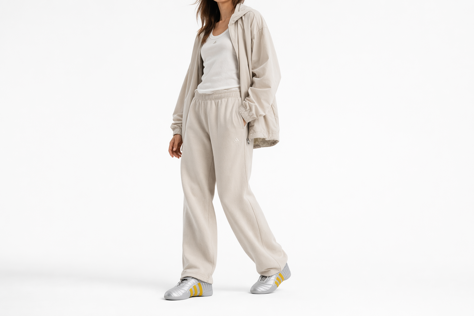 Order (W) Miaou × adidas Originals Elite Mei Zilver Metallic Hazy Yellow HP7196