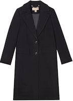 (Women) MICHAEL KORS Black Solid Long Sleeve Collared Coat SS24. M116272C74-001 (Women) MICHAEL KORS Black Solid Long Sleeve Collared Coat SS24. M116272C74-001