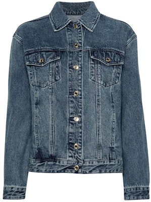 (W) マイケルコース ブルーデニムジャケット シングルブレスト FW23 長袖 MR4104UFAU-913 Order (W) マイケルコース ブルーデニムジャケット シングルブレスト FW23 長袖 MR4104UFAU-913