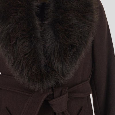 (W) 迈克高仕棕色系带长袖中长款大衣 77C6209M12-208 Purchase (W) 迈克高仕棕色系带长袖中长款大衣 77C6209M12-208