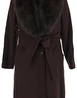 Sizing (W) Michael Kors 棕色腰帶長袖中長版大衣 77C6209M12-208