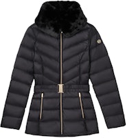 (Women) MICHAEL KORS Down Jacket with Fur Collar and Zip Waist. 77C5928M82-001 (Women) MICHAEL KORS Down Jacket with Fur Collar and Zip Waist. 77C5928M82-001