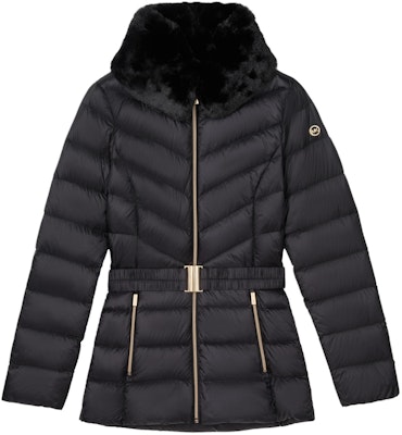 (W) マイケルコース ファー襟付きダウンジャケット ジップウエスト付き 77C5928M82-001 Buy (W) マイケルコース ファー襟付きダウンジャケット ジップウエスト付き 77C5928M82-001