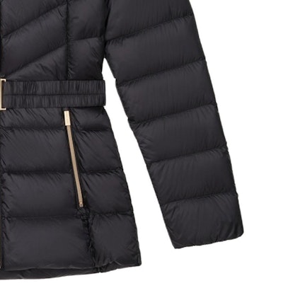 (W) マイケルコース ファー襟付きダウンジャケット ジップウエスト付き 77C5928M82-001 Sizing (W) マイケルコース ファー襟付きダウンジャケット ジップウエスト付き 77C5928M82-001