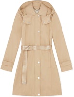 (Women) Michael Kors FW22 Khaki Hooded Trench Coat with Belt. 77Q5620M72250 (Women) Michael Kors FW22 Khaki Hooded Trench Coat with Belt. 77Q5620M72250