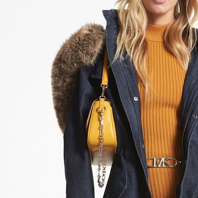 (W) 迈克高仕宽松牛仔连帽夹克靛蓝色. MF320CQM24-976 Shop (W) 迈克高仕宽松牛仔连帽夹克靛蓝色. MF320CQM24-976