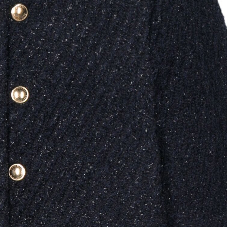 Details for (Women) MICHAEL KORS  SS24 Midnight Blue Double-Breasted Cropped Jacket. MR4105ZAER-409