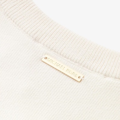 (Women) Michael Kors SS24 White Knit Cardigan Long Sleeve Round Neck Sweater JR460SQ5ZV-110 Shop (Women) Michael Kors SS24 White Knit Cardigan Long Sleeve Round Neck Sweater JR460SQ5ZV-110