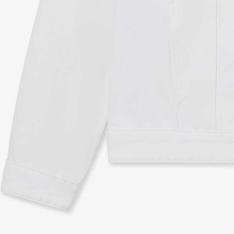 Shop (W) Michael Kors Chaqueta Blanca de Manga Larga con Bolsillos de Solapa. MR4104U80V-117