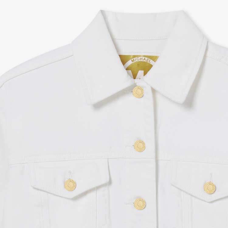 Purchase (W) Michael Kors Chaqueta Blanca de Manga Larga con Bolsillos de Solapa. MR4104U80V-117