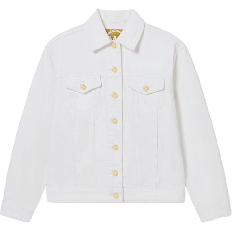 Order (Women) MICHAEL KORS  White Solid Collared Long-Sleeve Jacket SS24. 77C1151M52-117