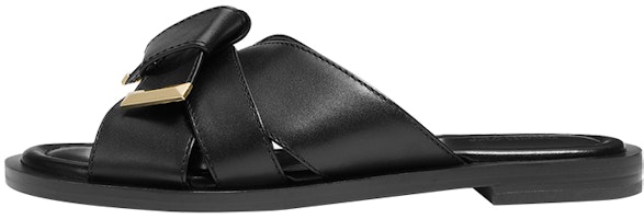 (Women) MICHAEL KORS Addison Flat Sandal 'Black Bow' 40T1ADFA1L001 (Women) MICHAEL KORS Addison Flat Sandal 'Black Bow' 40T1ADFA1L001