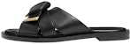 (W) MICHAEL KORS Sandal Rata Addison 'Black Bow' 40T1ADFA1L001