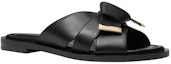 Lookbook (W) MICHAEL KORS Sandal Rata Addison 'Black Bow' 40T1ADFA1L001