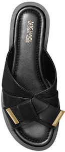 (W) マイケルコース アディソン フラットサンダル (ブラックボウ) 40T1ADFA1L001 Shop (W) マイケルコース アディソン フラットサンダル (ブラックボウ) 40T1ADFA1L001