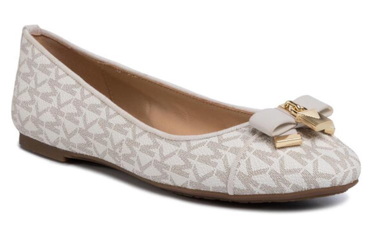 (W) MICHAEL KORS Alice 'Logo Ballet Flats White' 圖 2