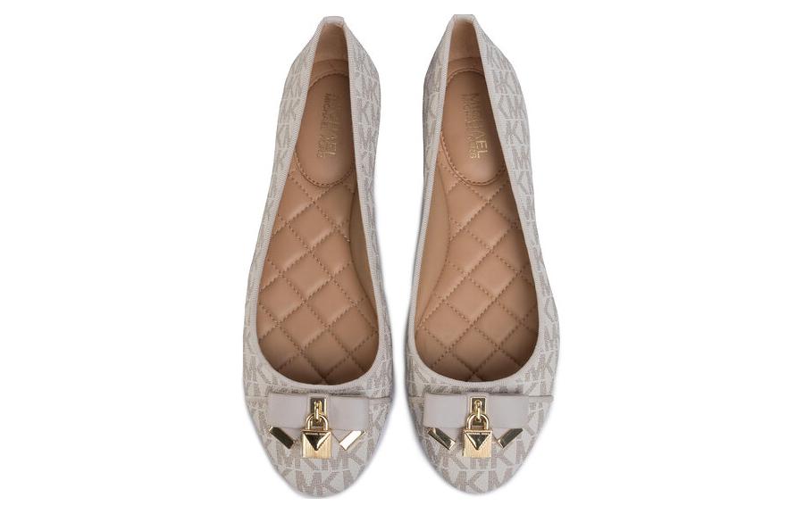 (W) MICHAEL KORS Alice 'Logo Ballet Flats White' 圖 3